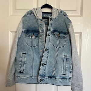 Art Class Danim and Gray Sweatshirt Jacket